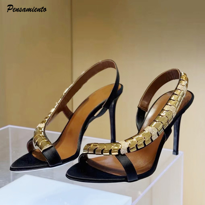 Gladiator Sandal Women - صنادل نسائية فاخرة مرصعة بالأحجار الكريمة