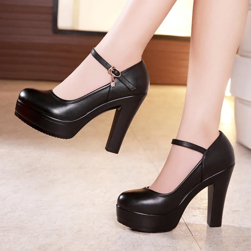 Women'S Shoes Red Bottoms - أحذية نسائية بكعب عالٍ سميك 8-10-12