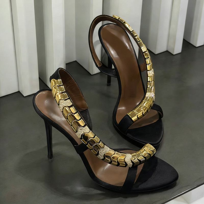 صنادل نسائية فاخرة مرصعة بالأح - مراجعة Gladiator Sandal Women وسعره