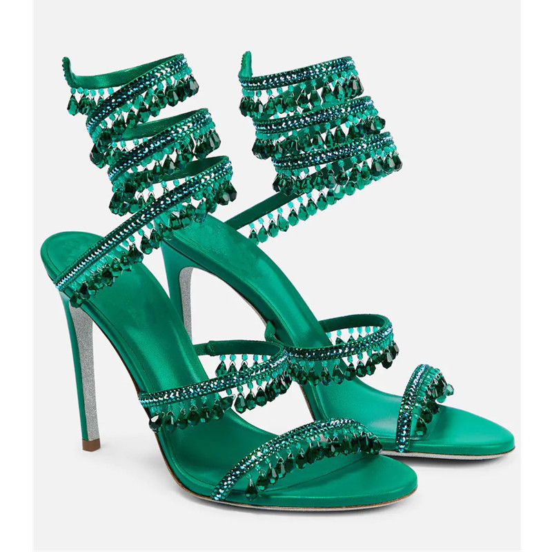 صنادل نسائية مثيرة بكعب عالٍ م - مراجعة Ankle Strap Heels وسعره