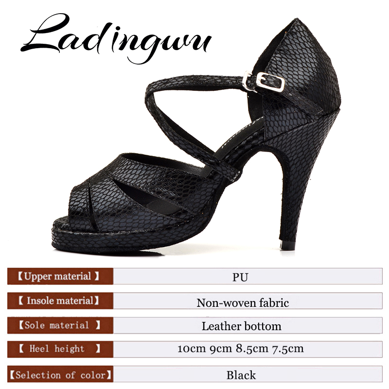 Ladingwu الرقص الأحذية السالسا - مراجعة Women'S Shoes Z وسعره