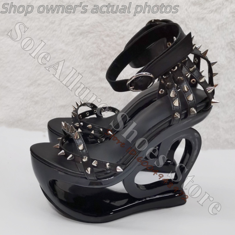 صندل وردي فاقع بكعب ويدج، مزين - مراجعة Ankle Strap Heels وسعره