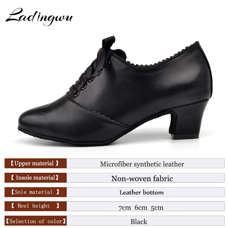 Ladingwu الأسود اللاتينية النس - مراجعة Women'S Shoes Z وسعره