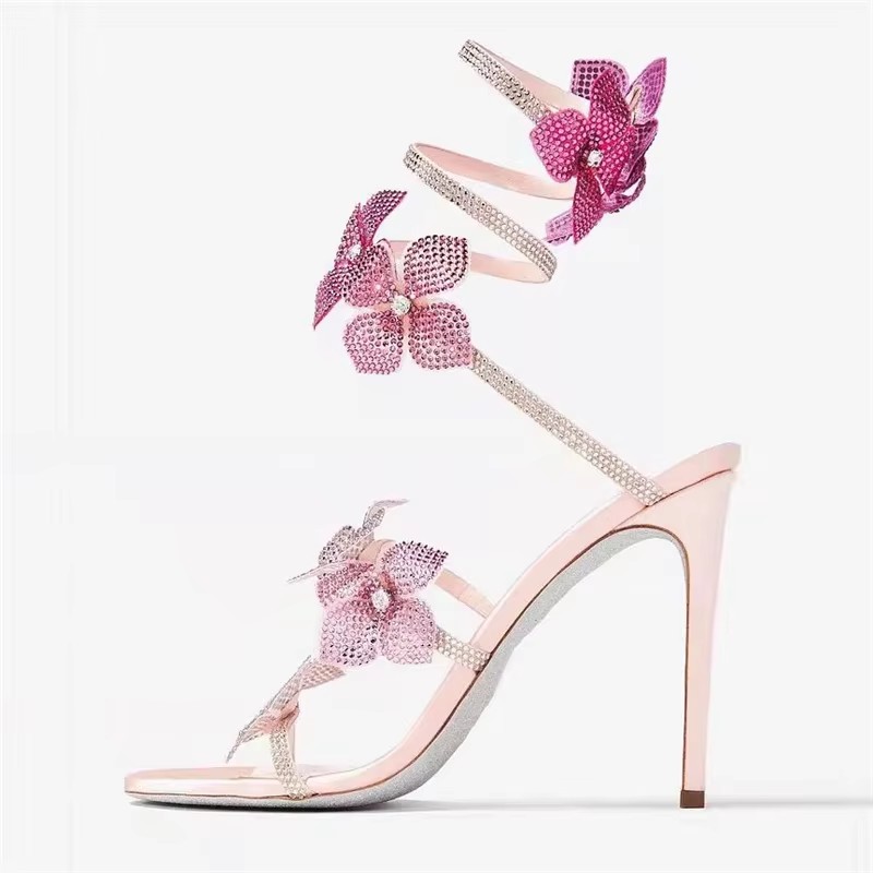 Eilyken مثير كريستال زهرة رقيق - مراجعة Gladiator Sandal Women وسعره