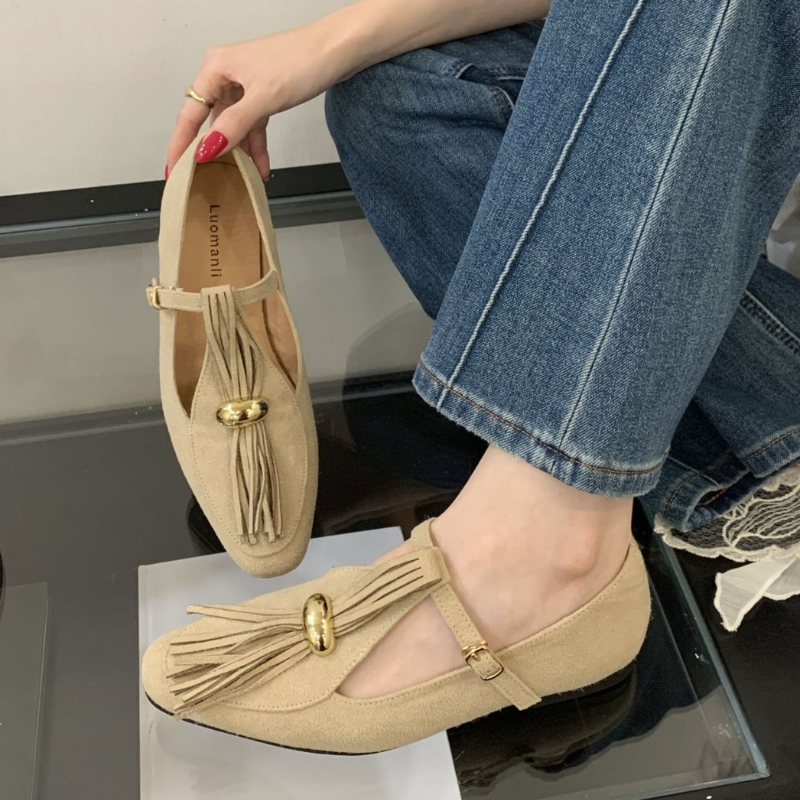 فو الجلد المدبوغ T-نوع الشقق ا - مراجعة Women Shoes Types وسعره