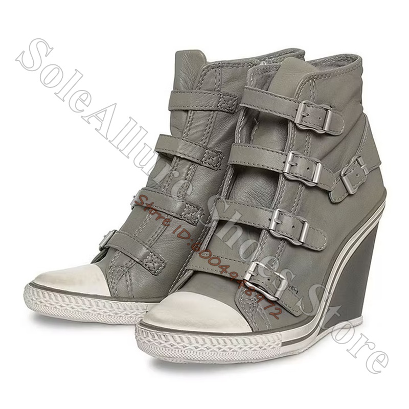 حذاء رياضي رمادي متعدد الأزرار - مراجعة Women'S Shoes Com وسعره